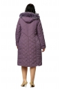 Женское пальто из текстиля с капюшоном, отделка песец 8010588-3