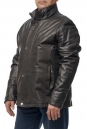 Мужская кожаная куртка из натуральной кожи с воротником 8014312-2