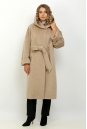 Женское пальто из текстиля с капюшоном 8015372