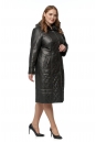 Женское пальто из текстиля с капюшоном, отделка искусственный мех 8016465-2