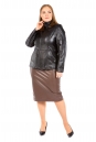 Женская кожаная куртка из натуральной кожи с воротником 8021974-2