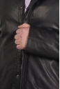 Мужская кожаная куртка из натуральной кожи на меху с капюшоном 8022691-3