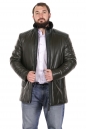 Мужская кожаная куртка из натуральной кожи на меху с воротником 8022850-10